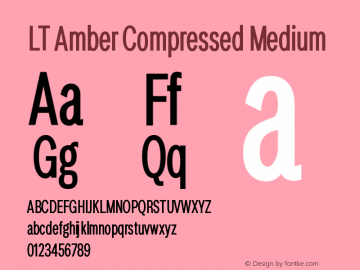 LT Amber Compressed Medium Version 1.000 | FøM Fix图片样张