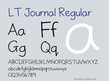LT Journal Regular Version 1.000 | FøM Fix图片样张