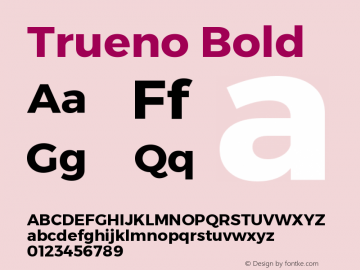 Trueno Bold Version 3.001b | FøM Fix图片样张