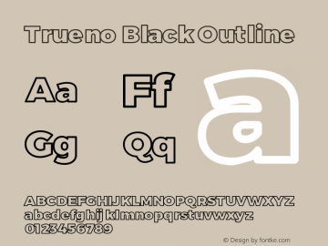 Trueno Black Outline Version 3.001b | FøM Fix图片样张