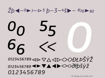 Zwo-Alt-LF w-3-Exp- Italic 4.313 Font Sample