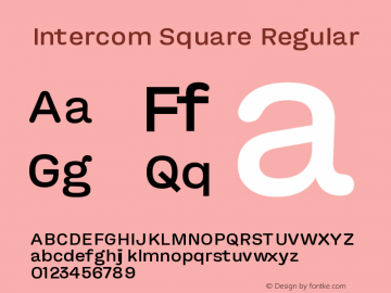 Intercom Square Regular Version 1.002 | FøM Fix图片样张