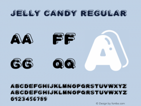 Jelly Candy Version 1.002;Fontself Maker 3.5.1图片样张