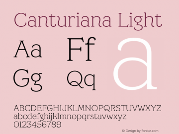 Canturiana Light Version 1.000;FEAKit 1.0图片样张