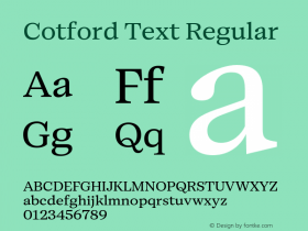 Cotford Text Version 1.00图片样张