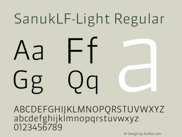 SanukLF-Light Regular 7.046图片样张