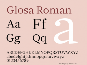 Glosa-Roman Version 1.0图片样张