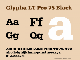 GlyphaLTPro-Black Version 2.000 Build 1000图片样张