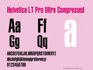 HelveticaLTPro-UltComp Version 2.000 Build 1000图片样张