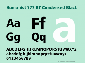 Humanist 777 BT Cn Black Version 1.02图片样张