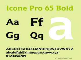 IconePro-65Bold Version 2.000 Build 1000图片样张