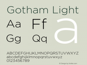 Gotham-Light Version 3.301图片样张