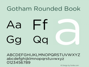 GothamRounded-Book Version 1.301图片样张