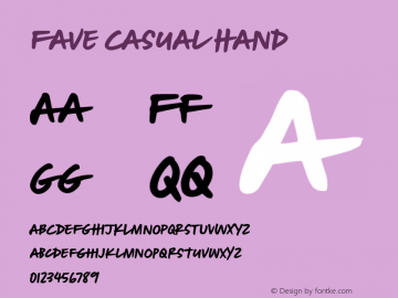 FaveCasual-Hand 1.001图片样张