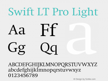 SwiftLTPro-Light Version 1.100;PS 001.001;hotconv 1.0.38图片样张