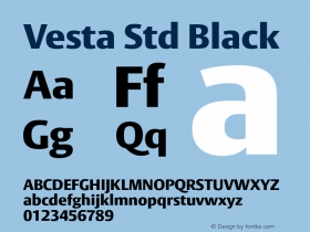 VestaStd-Black Version 1.00图片样张