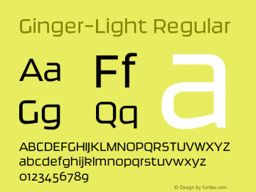 Ginger-Light Regular 004.005图片样张