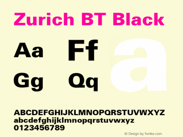 Zurich Blk BT Black Version 1.02图片样张