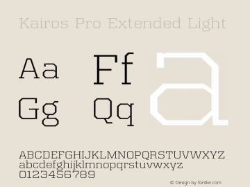 Kairos Pro Extended Light Version 1.00图片样张