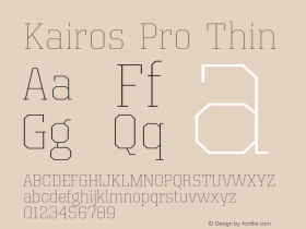 Kairos Pro Thin Version 1.00图片样张