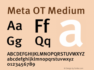 Meta OT Medium Version 7.600, build 1027, FoPs, FL 5.04图片样张