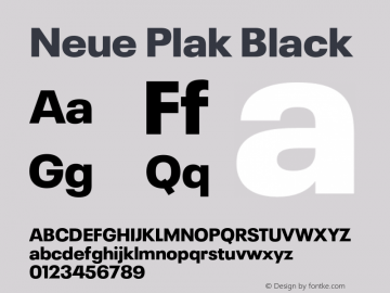 Neue Plak Black Version 1.00, build 9, s3图片样张