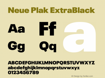 Neue Plak ExtraBlack Version 1.00, build 9, s3图片样张