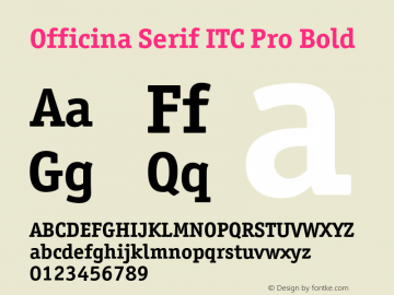 Officina Serif ITC Pro Font Family|Officina Serif ITC Pro-Serif.