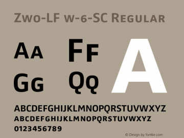 Zwo-LF w-6-SC Regular 4.313图片样张