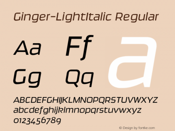 Ginger-LightItalic Regular 004.005图片样张