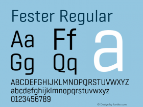 Fester Regular Version 1.000;FEAKit 1.0图片样张