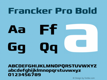 Francker Pro Bold Version 1.00图片样张