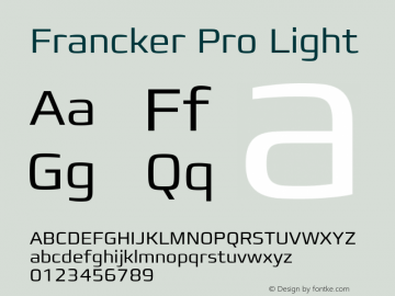 Francker Pro Light Version 1.00图片样张