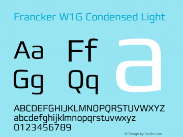 FranckerW1G-CondensedLight Version 1.01图片样张