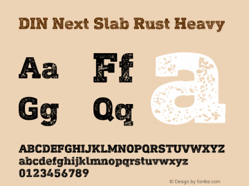 DIN Next Slab Rust Heavy Version 1.00, build 19, s3图片样张