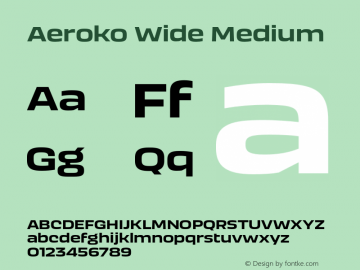 Aeroko Wide Medium Version 1.00图片样张