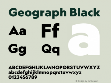 Geograph Black Version 1.008;hotconv 1.0.116;makeotfexe 2.5.65601图片样张