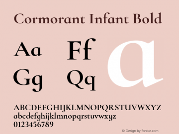 Cormorant Infant Bold Version 4.000图片样张
