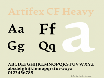 ArtifexCF-Heavy Version 1.600图片样张