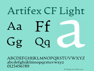 ArtifexCF-Light Version 1.600图片样张
