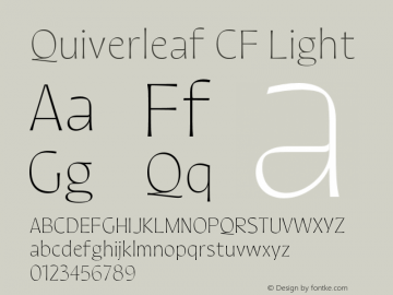 QuiverleafCF-Light Version 1.000图片样张