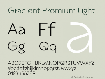 Gradient Premium Light Version 1.000;FEAKit 1.0图片样张