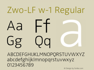 Zwo-LF w-1 Regular 4.313图片样张