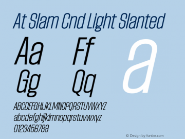 At Slam Cnd Light Slanted Version 1.000;FEAKit 1.0图片样张