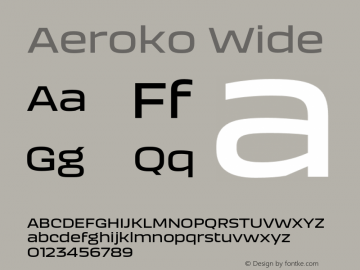 Aeroko Wide Version 1.00图片样张
