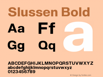 Slussen Bold Version 1.000;Glyphs 3.1.1 (3148)图片样张