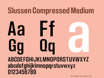 Slussen-CompressedMedium Version 1.000;Glyphs 3.1.1 (3148)图片样张