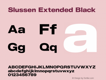 Slussen-ExtendedBlack Version 1.000;Glyphs 3.1.1 (3148)图片样张