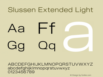 Slussen-ExtendedLight Version 1.000;Glyphs 3.1.1 (3148)图片样张