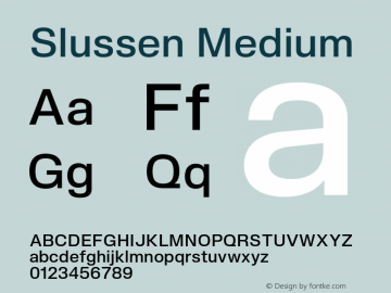 Slussen-Medium Version 1.000;Glyphs 3.1.1 (3148)图片样张